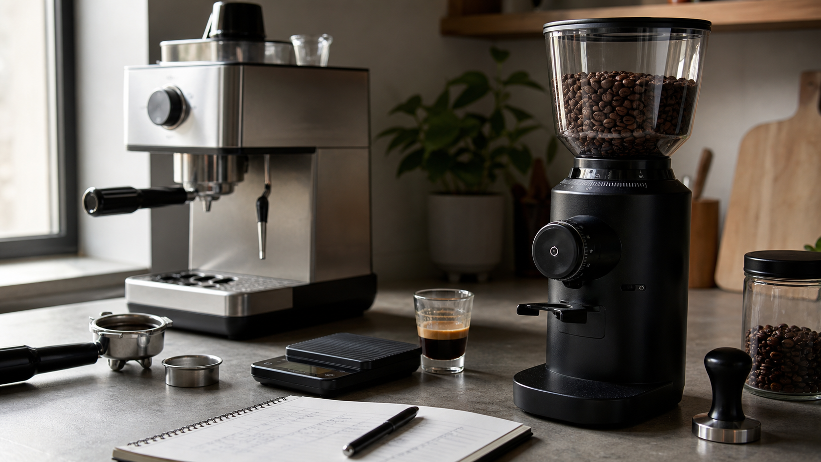 Espresso grinder and machine budget comparison
